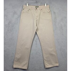 Eddie Bauer Pants Mens 34x30 Beige Straight Leg Canvas‎ Outdoor Utility Workwear
